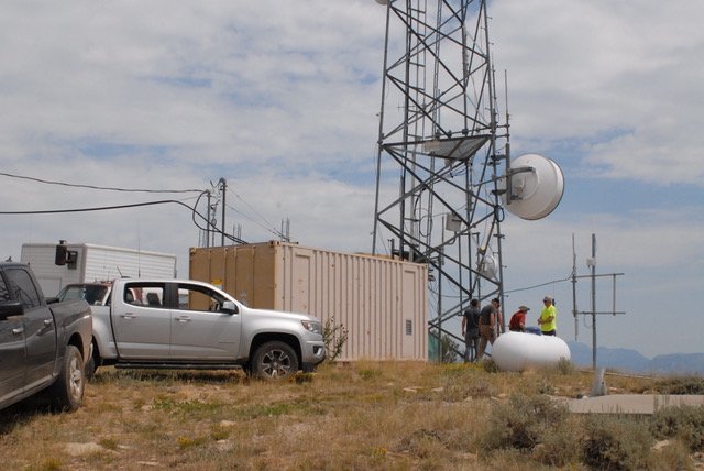 Working on antenna